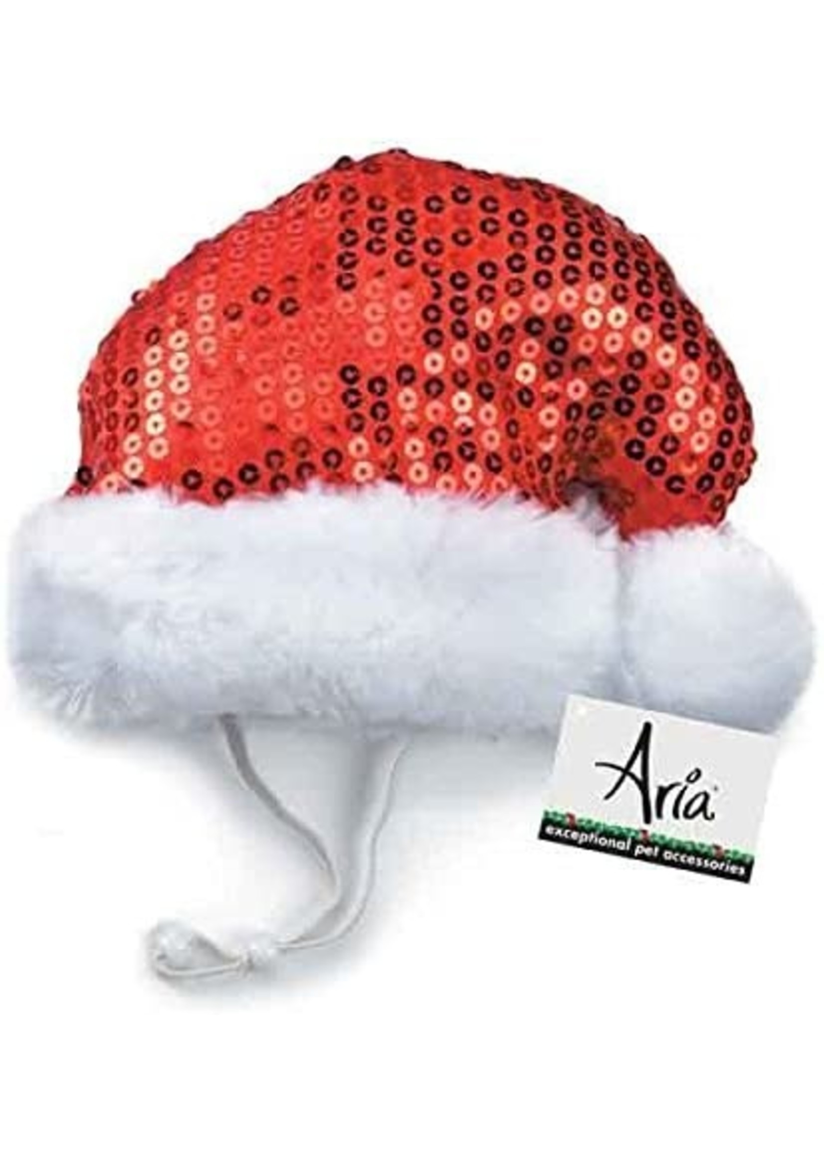 Aria Sequin Santa Hat