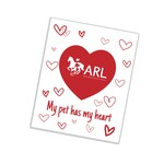 My Pet Has My Heart Cutout Magnet