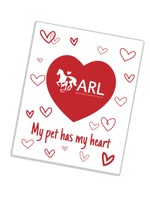 My Pet Has My Heart Cutout Magnet