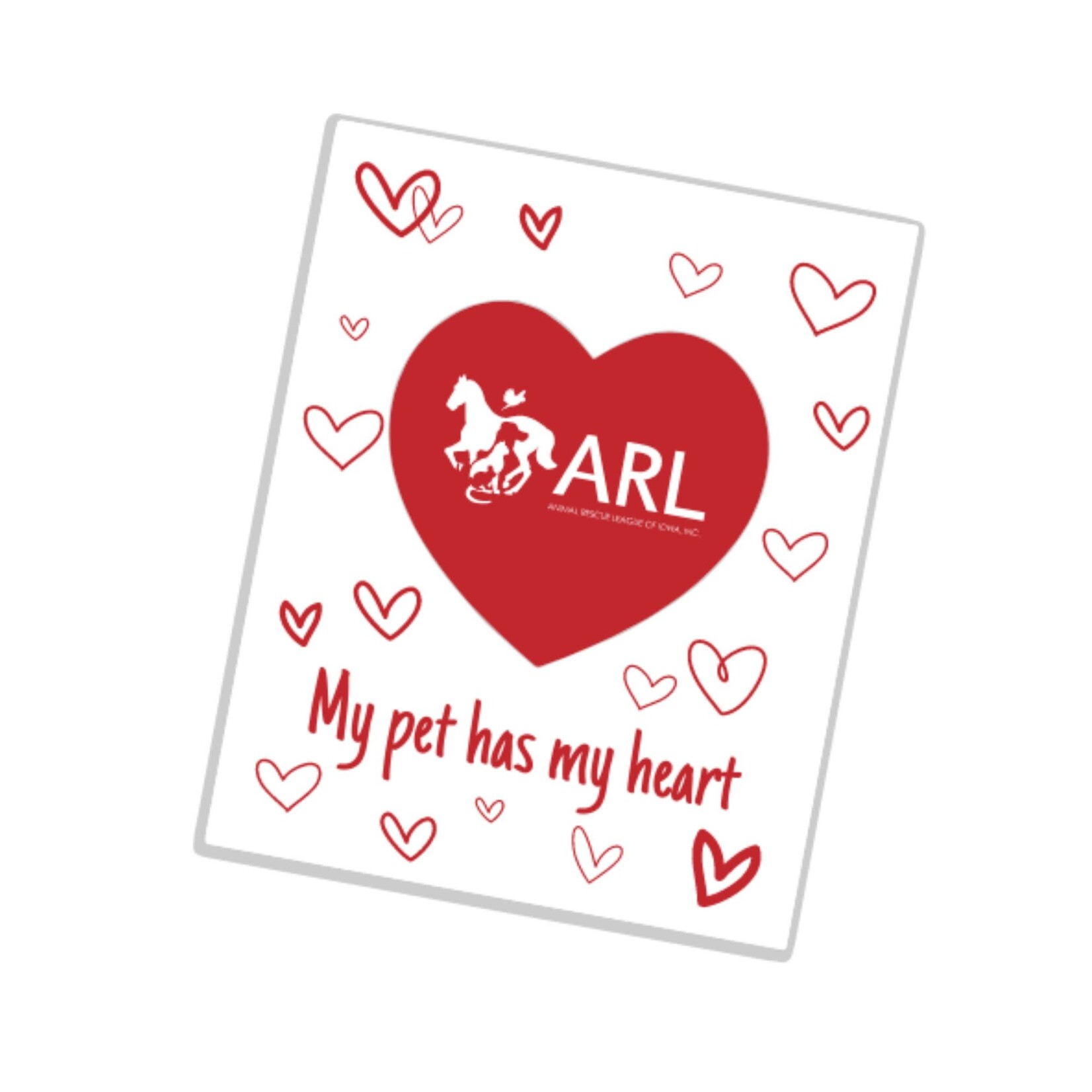 ARL My Pet Has My Heart Cutout Magnet