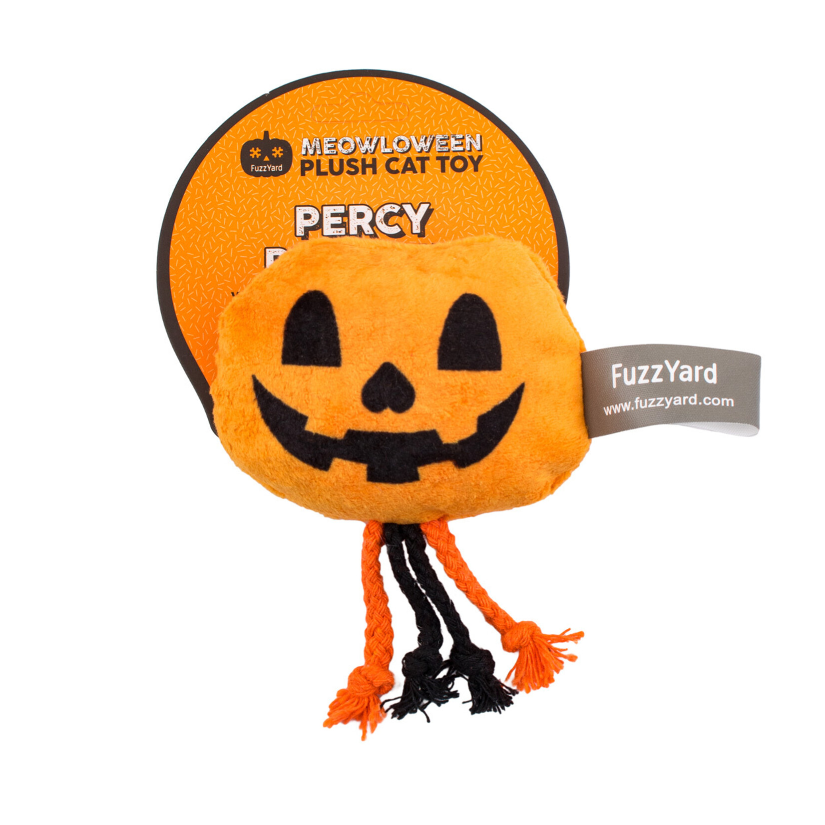 Fuzzyard Fuzzyard Meowloween Plush Cat Toy - Percy Pumpkin