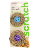 Petstages Spin & Scratch Cat Toys