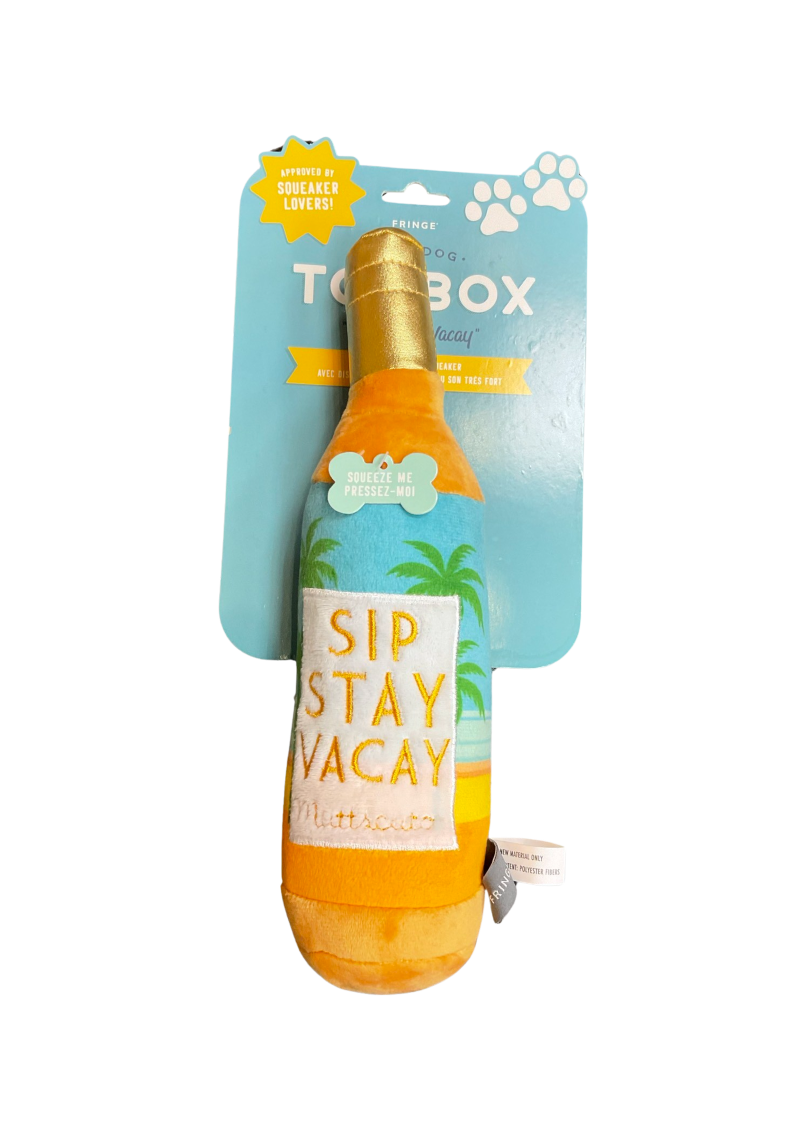 Toy Box Sip Stay Vacay Plush Toy