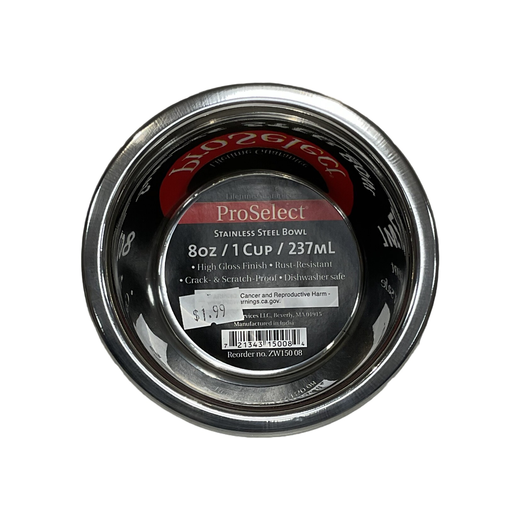 Proselect Stainless Steel Bowl