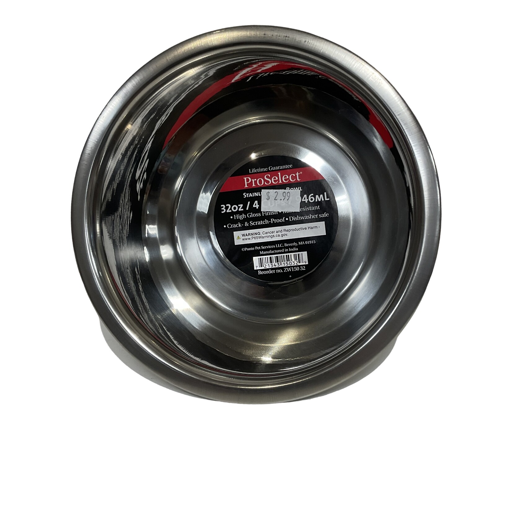 Proselect Stainless Steel Bowl
