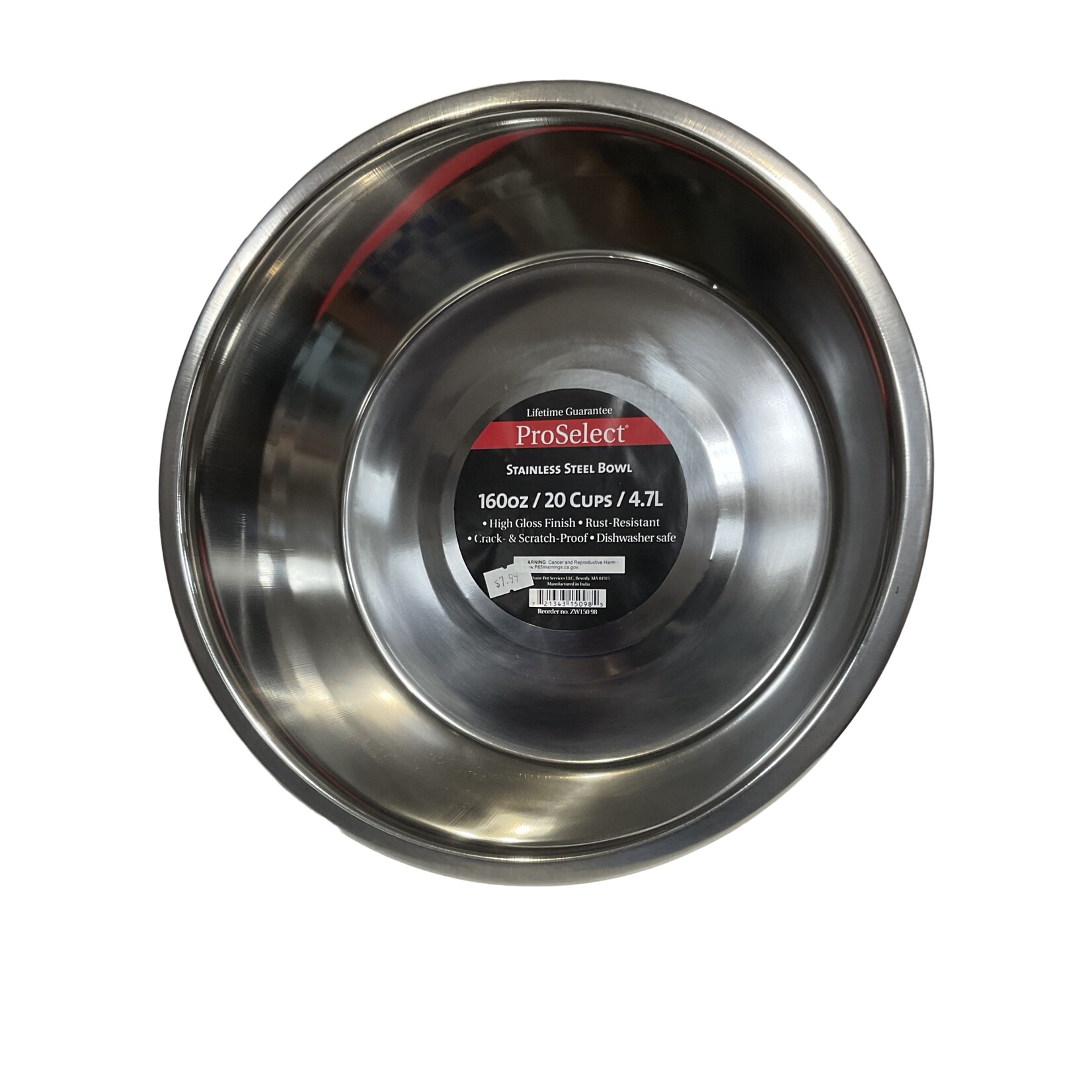 Proselect Stainless Steel Bowl