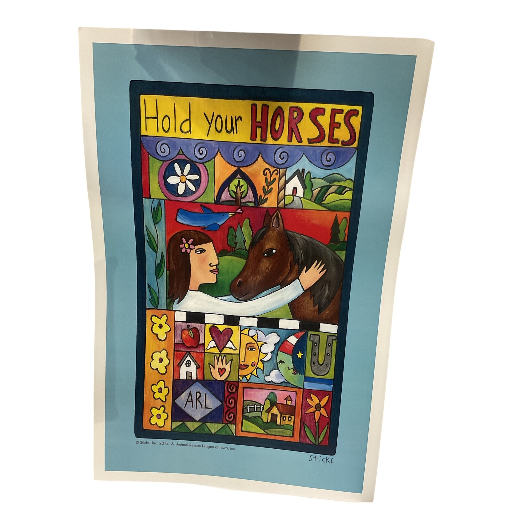 Sticks Hold Your Horses Poster