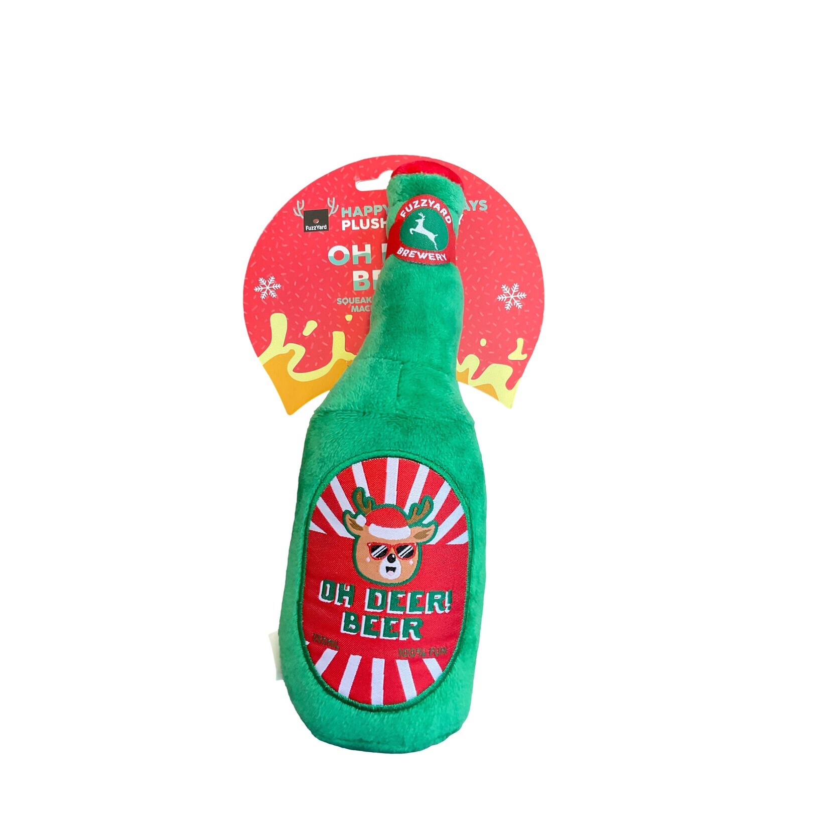 Fuzzyard Fuzzyard Oh Deer Beer! Dog Toy