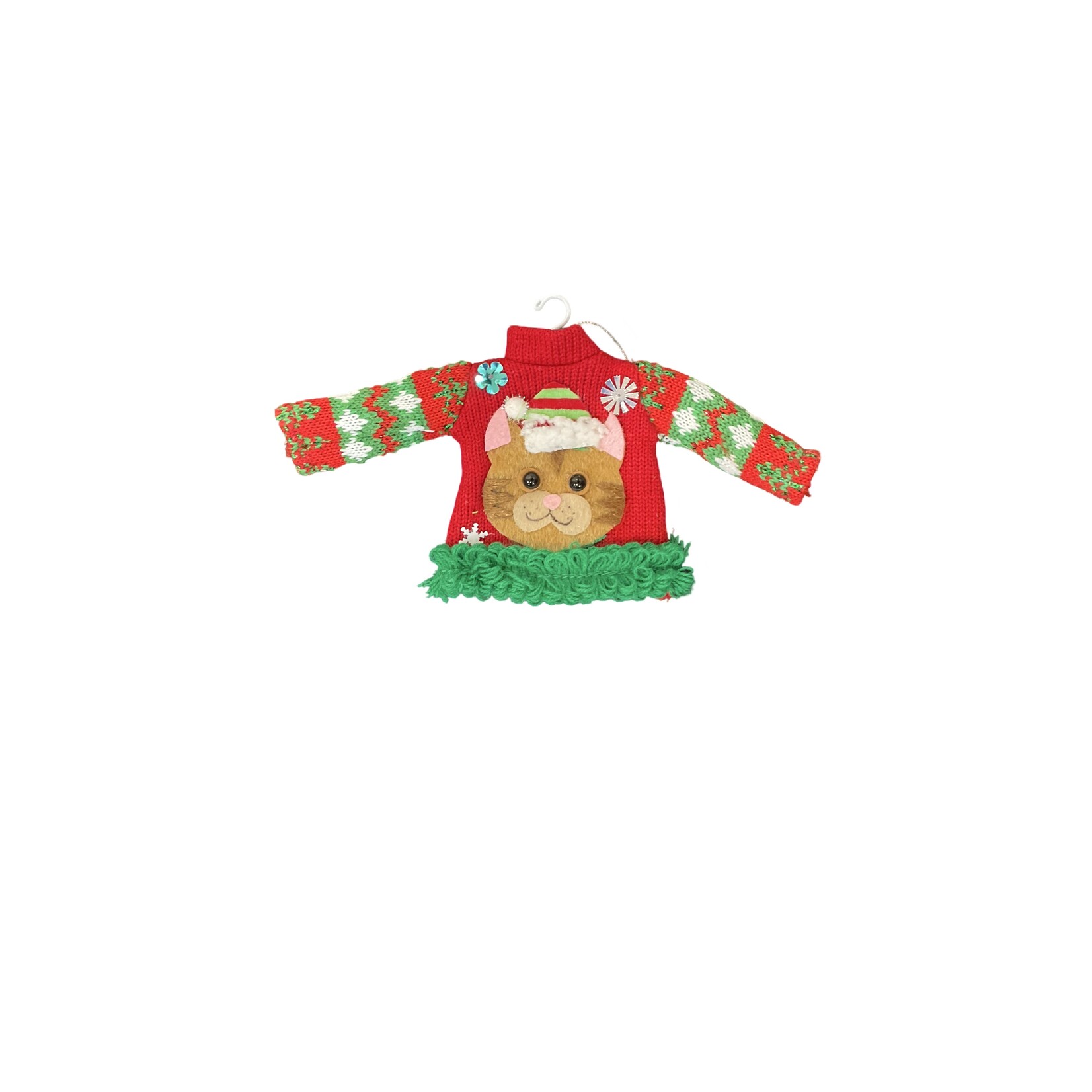 Ganz Ganz Ugly Cat Sweater Ornament