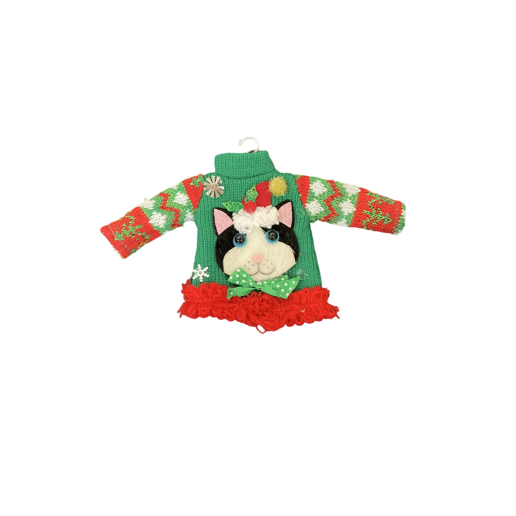 Ganz Ugly Cat Sweater Ornament