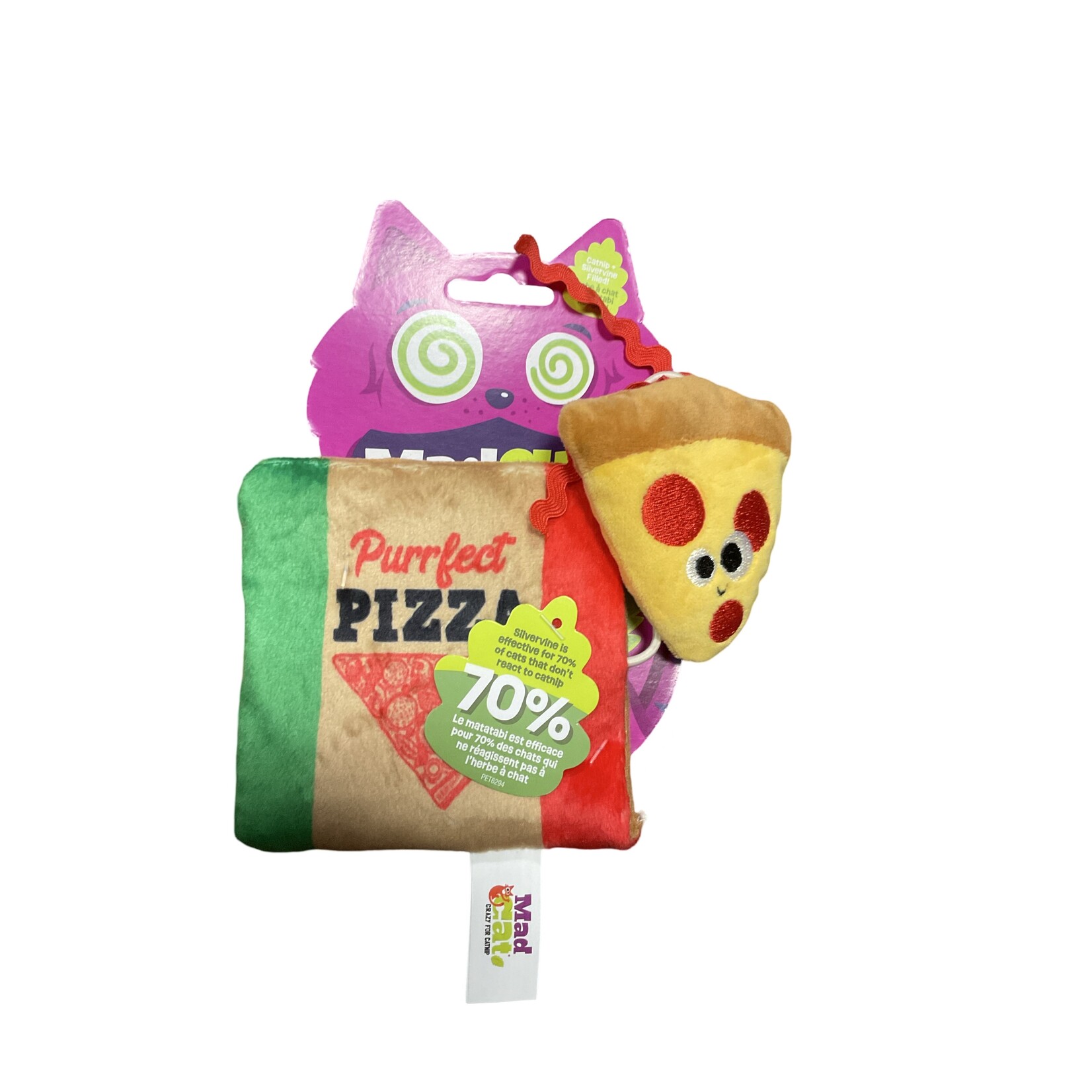 Mad Cat Purrfect Pizza Toy