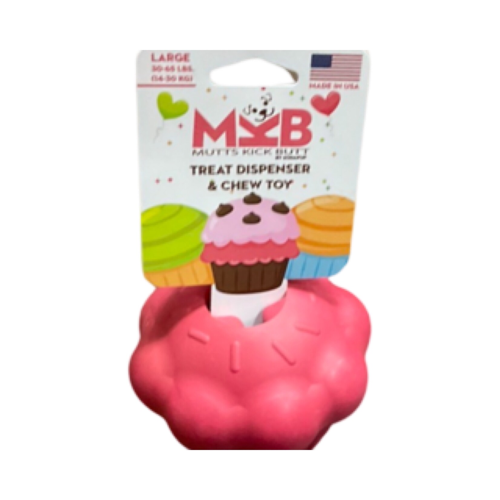 MuttsKickButt Cupcake Dog Chew Toy