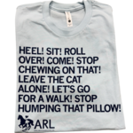 Iowa Dog Jog 2017 Shirt- Heel! Sit!