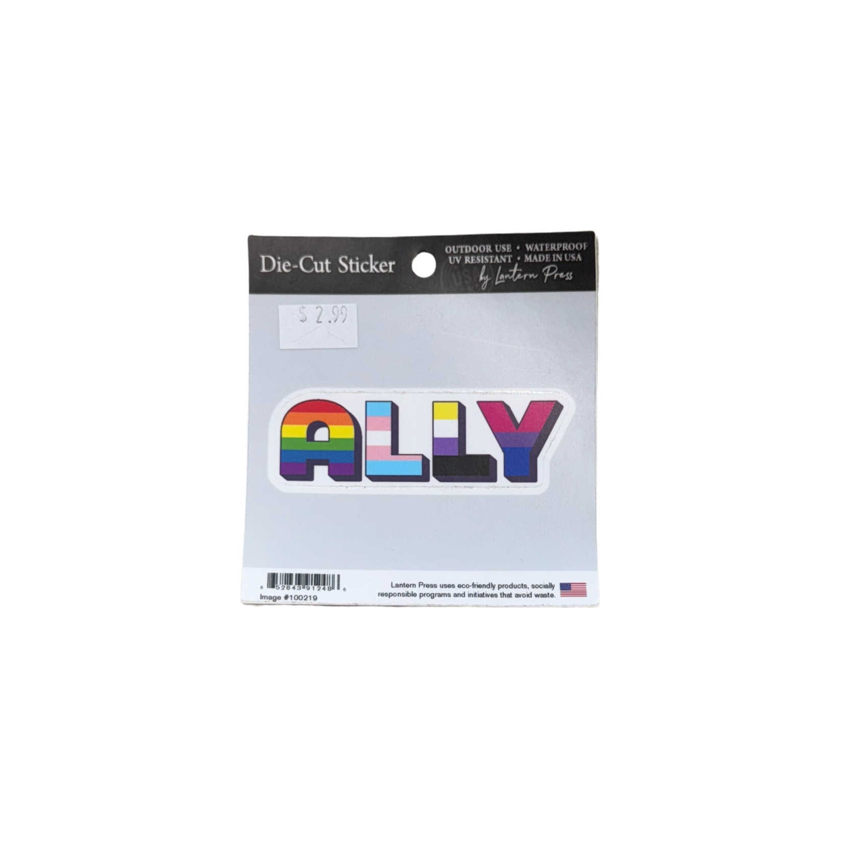 Lantern Press Equality Ally Pride Sticker