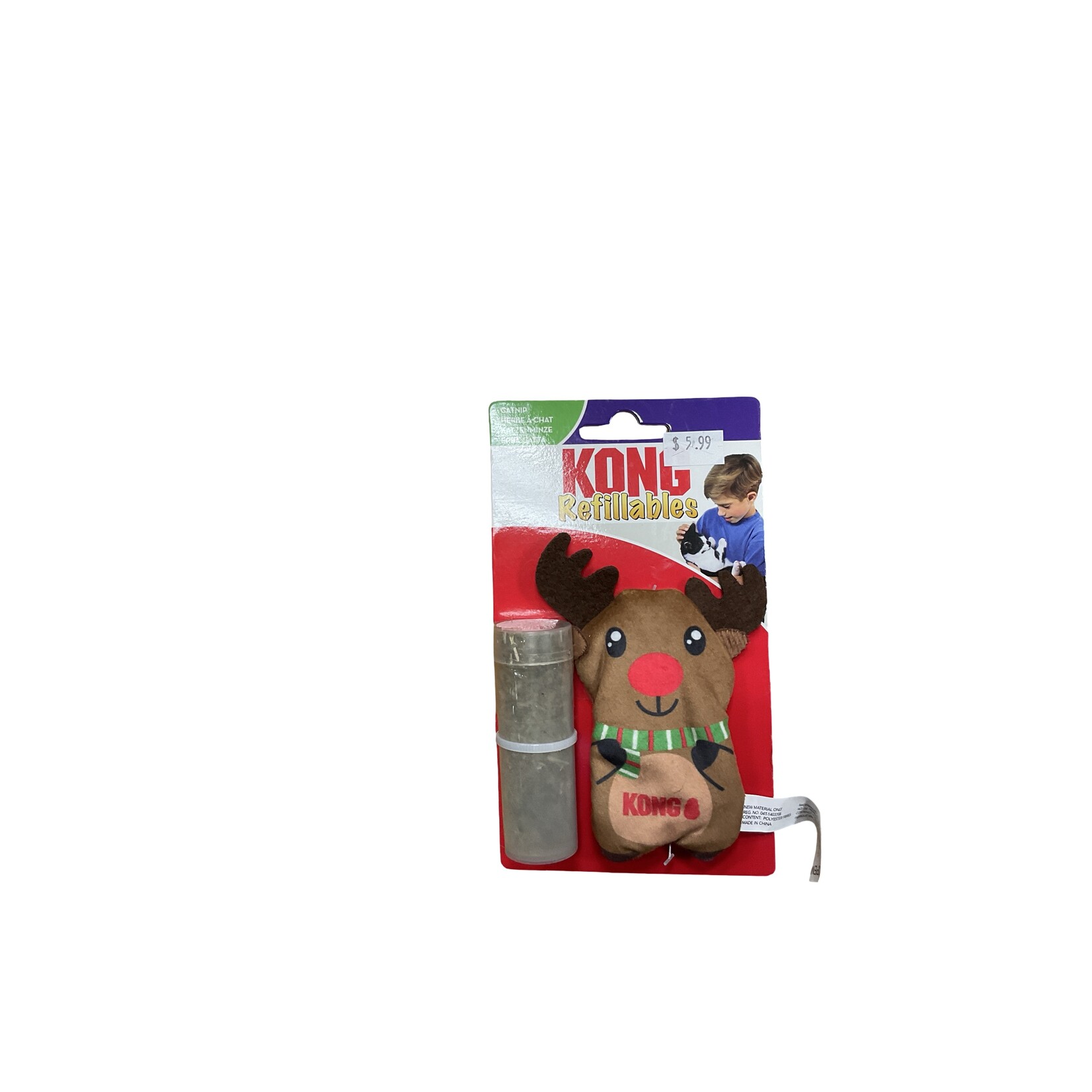 Kong Kong Refillables Holiday Reindeer