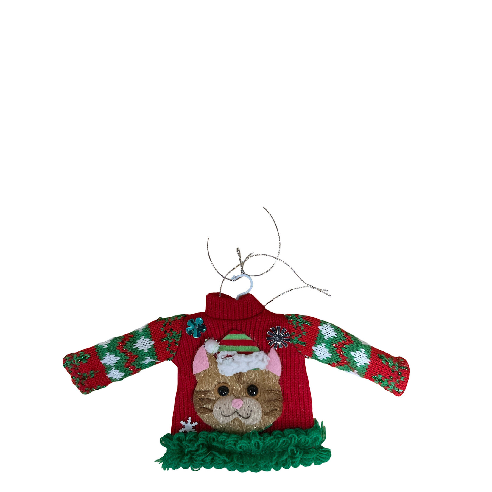 Ganz Ugly Cat Sweater Ornament