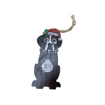 Ganz Wooden Dog Christmas Ornaments
