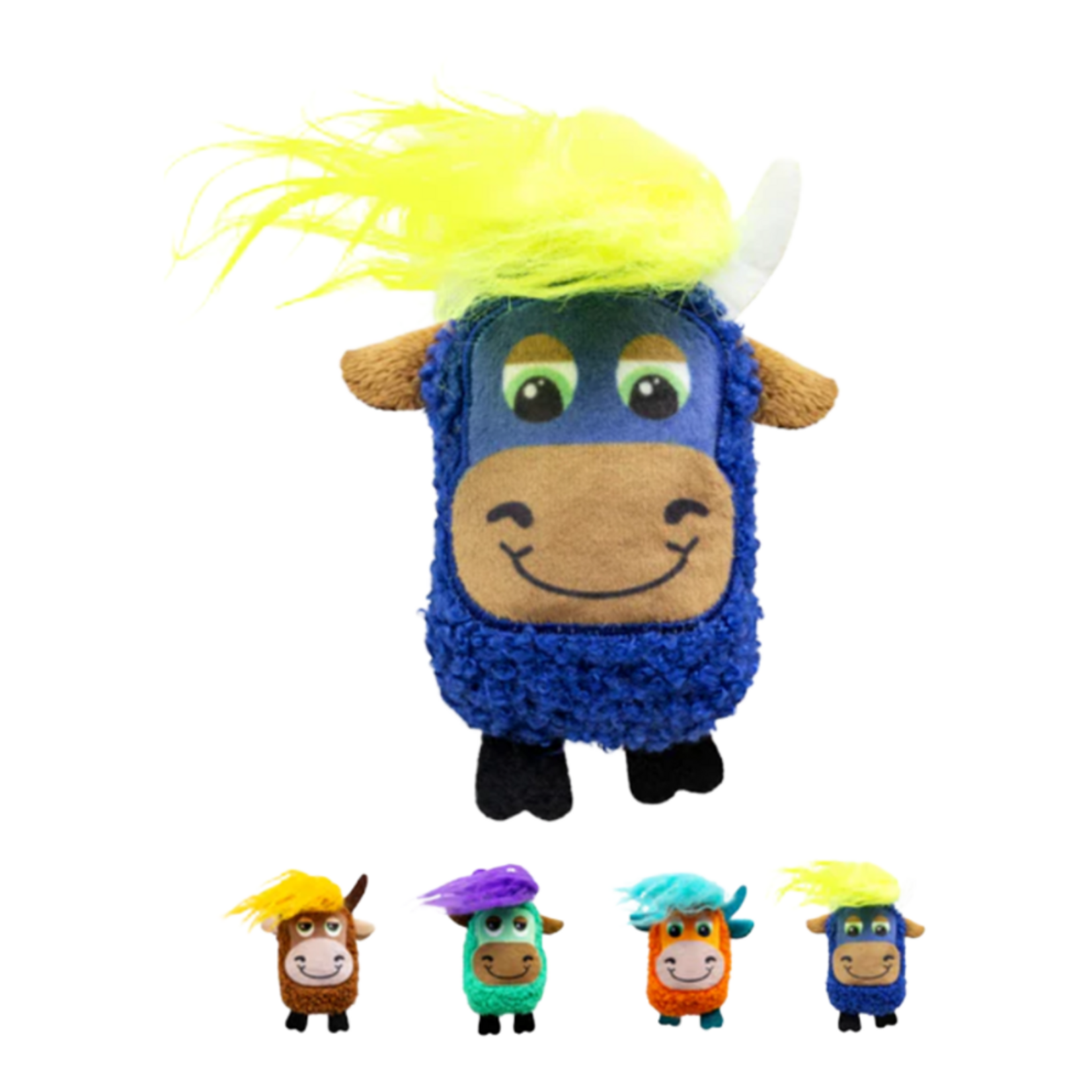 Kong Kong cat scrattles Highland Cow