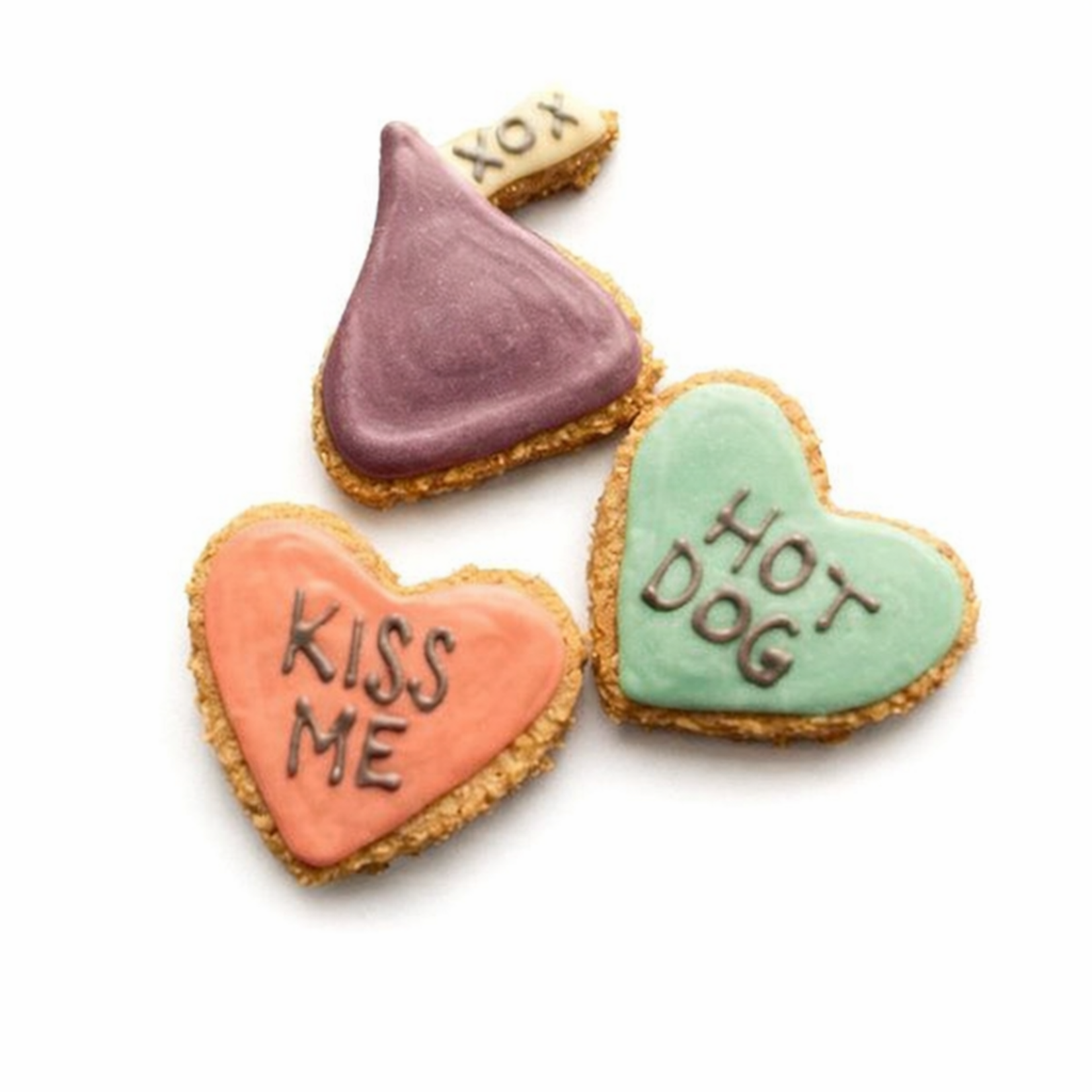 Chubby Pug Cheese Chubby Pug Cheese Valentine Dog Cookies