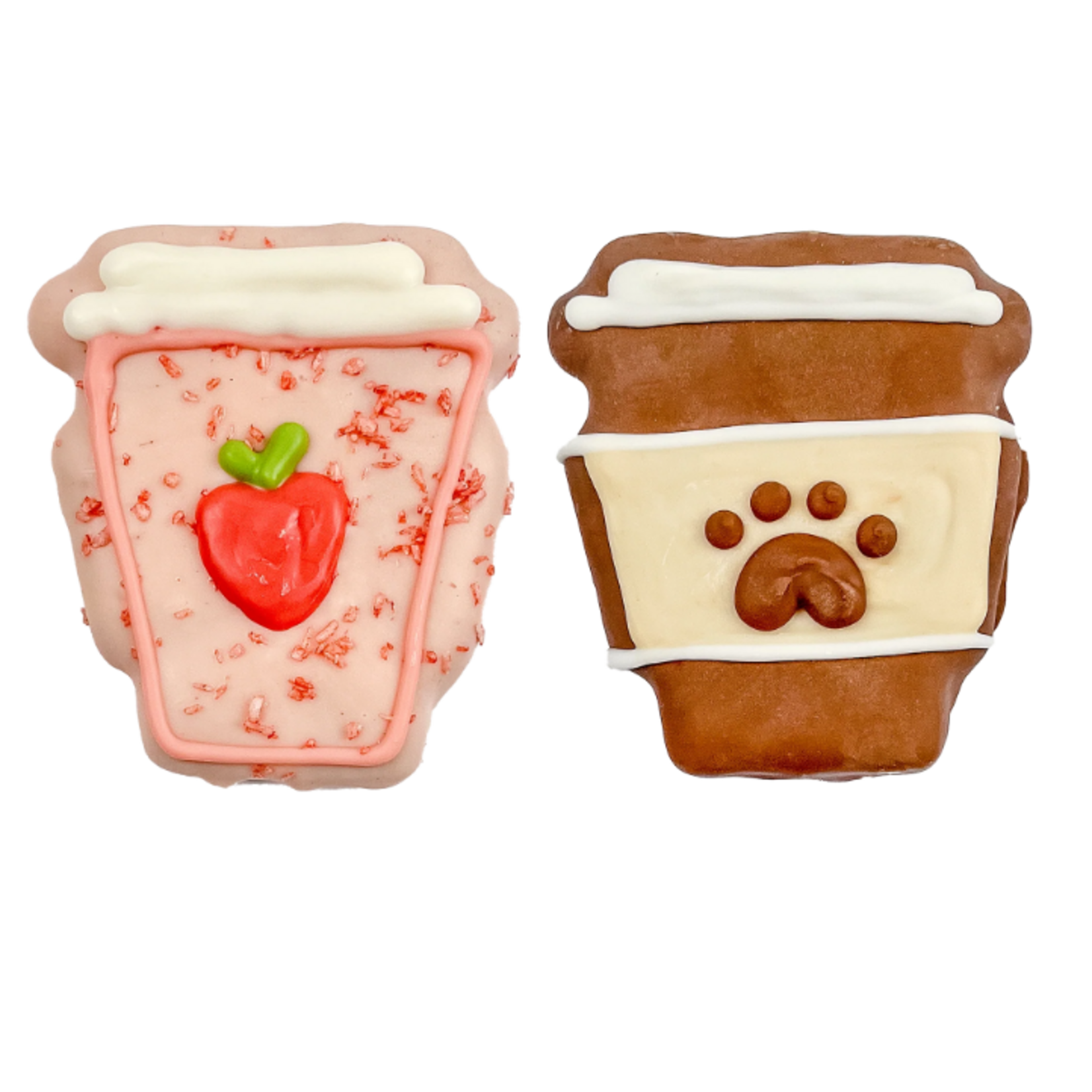 Bosco and Roxy Bosco and Roxy's Pawsome Pink Smoothie and Barkuccino Cookie