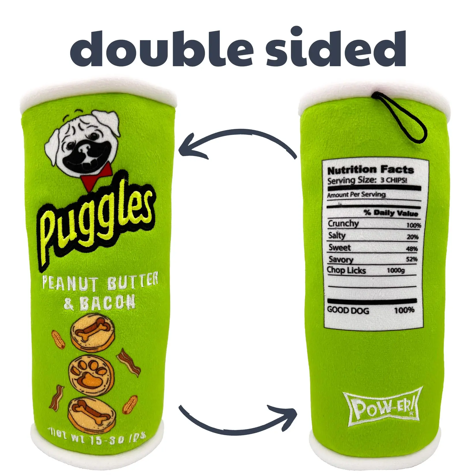 Lulubelles Puggles Can Dog Toy