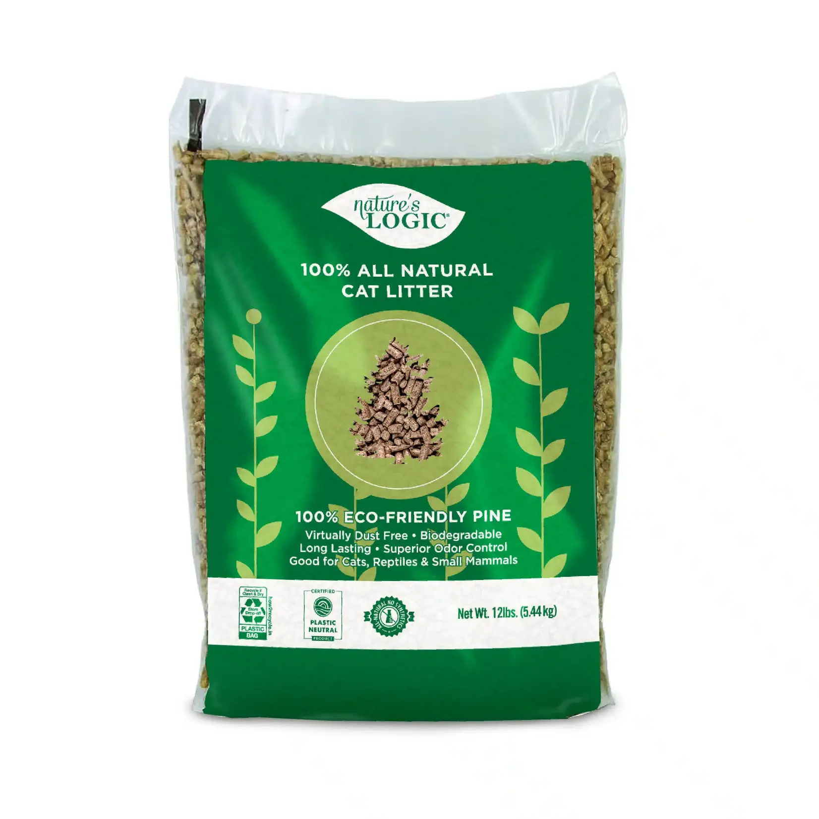 Nature's Logic Pine Pellet Cat Litter 12lbs