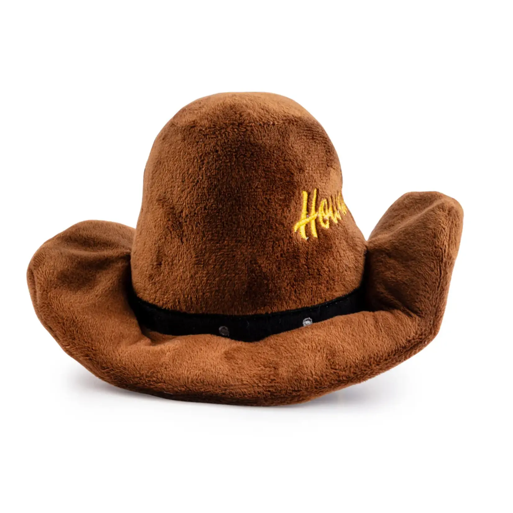 Haute Diggity Dog Brown Cowboy Hat Dog Toy
