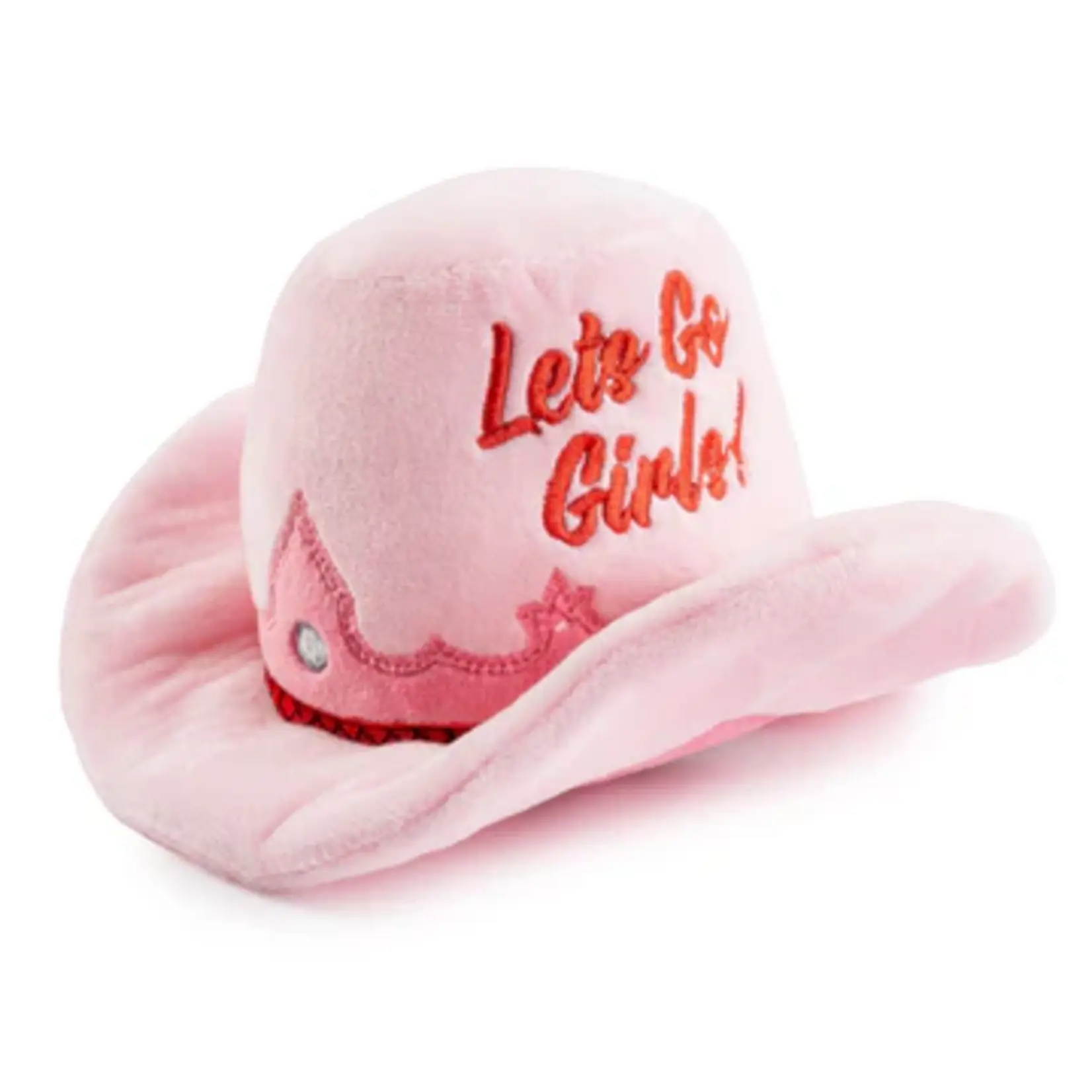 Haute Diggity Dog Haute Diggity Dog Pink Cowgirl Hat Dog Toy