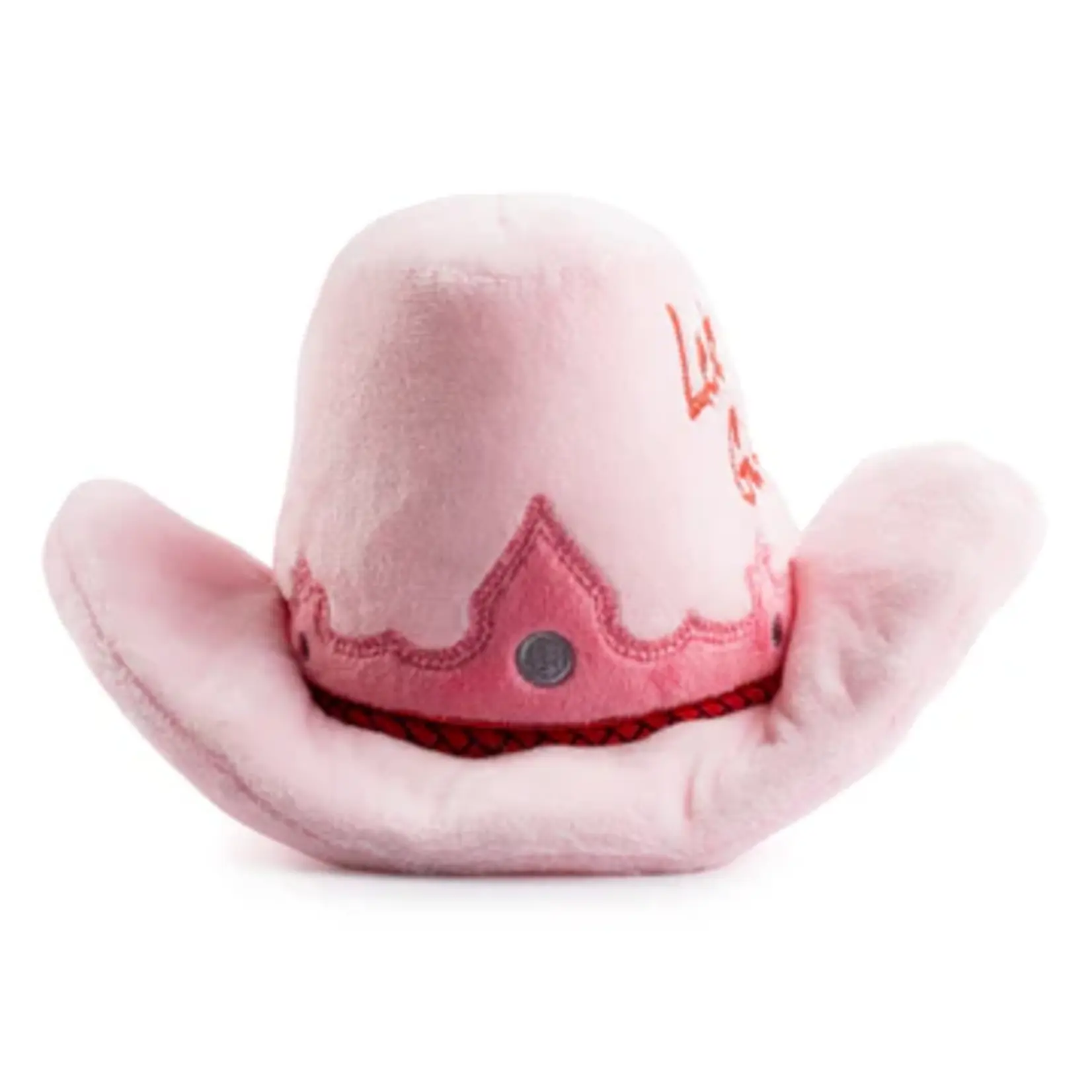 Haute Diggity Dog Pink Cowgirl Hat Dog Toy