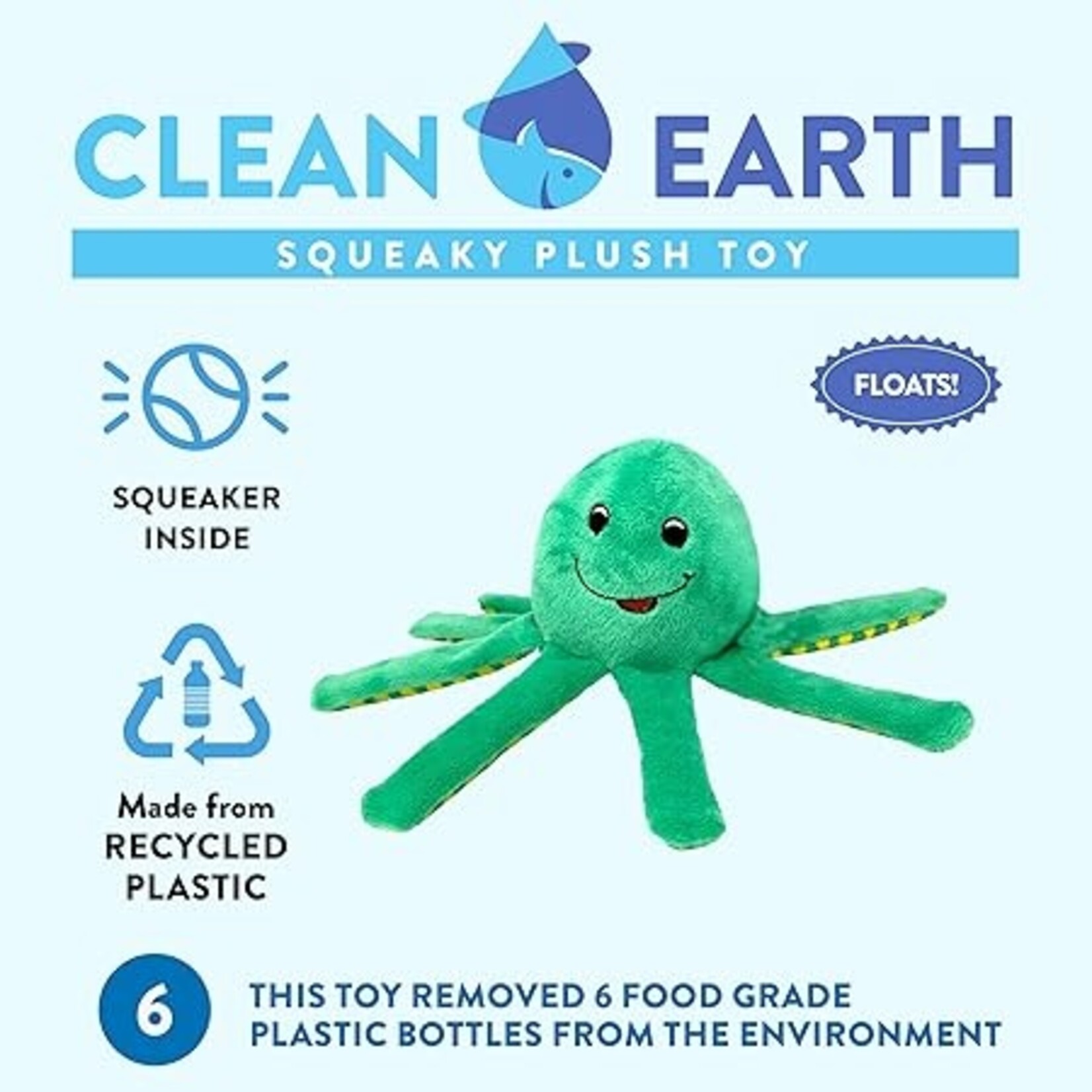 Spunky Pup Clean Earth Octopus Large