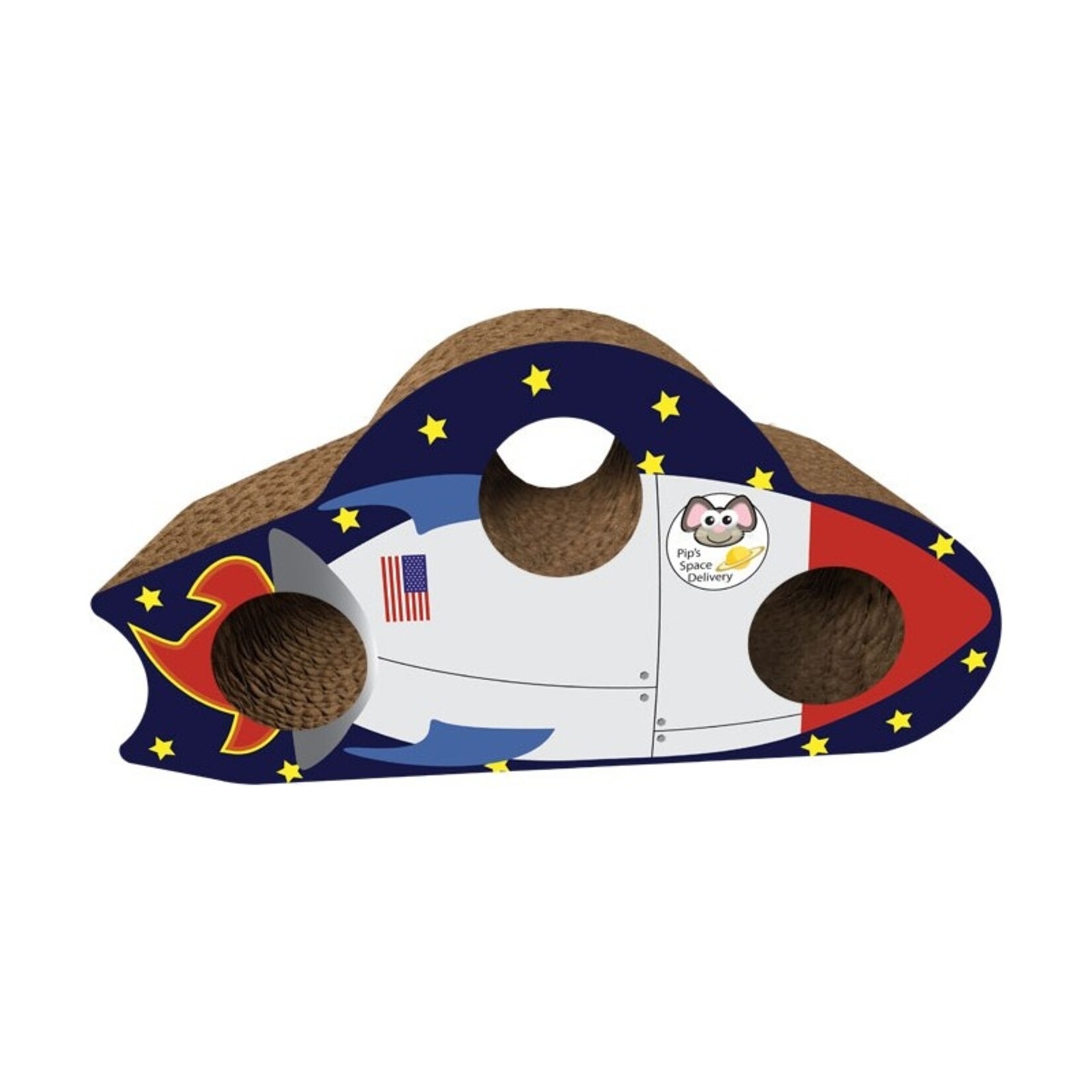 Imperial Cat Habitat Enhancer Rocket Ship Scratcher