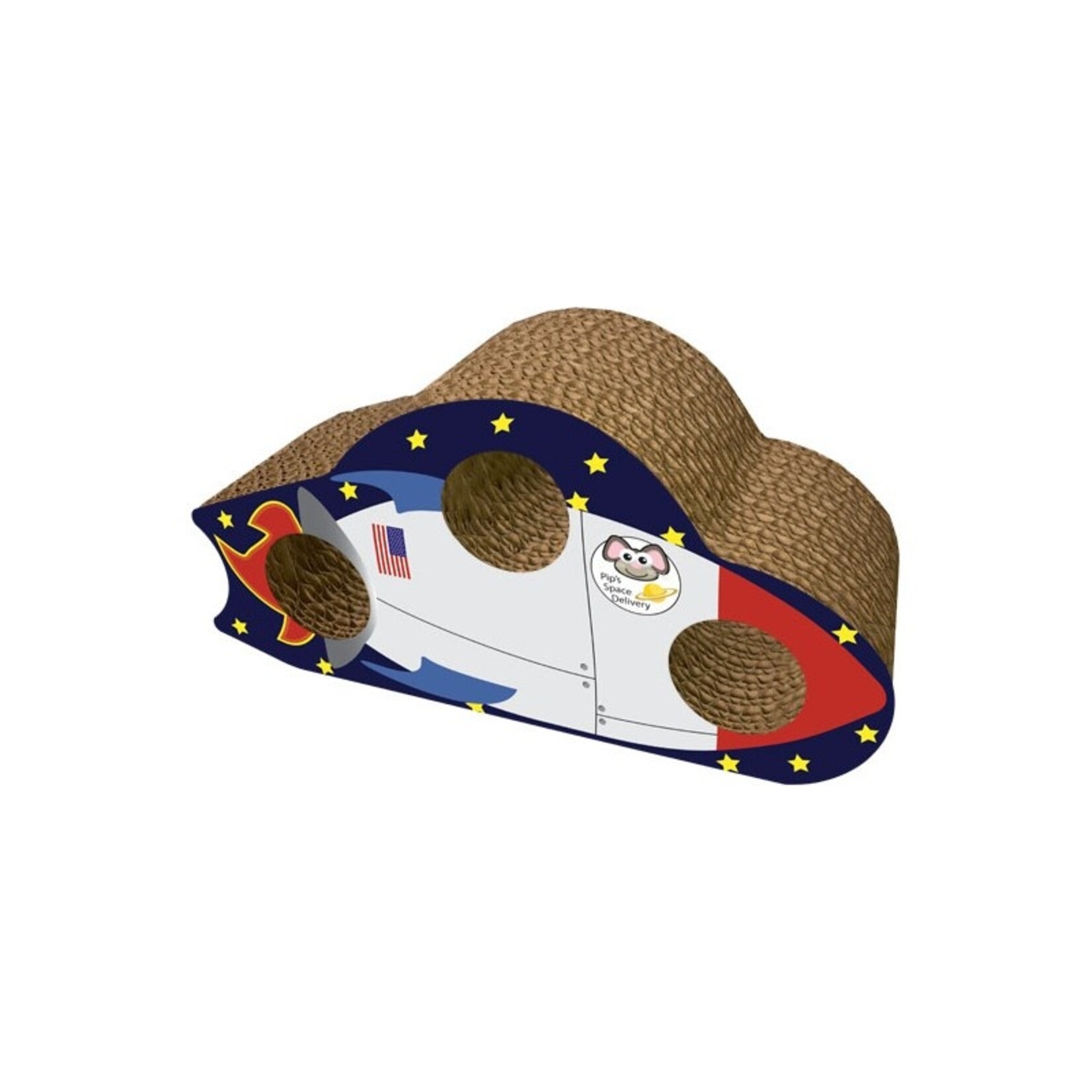 Imperial Cat Habitat Enhancer Rocket Ship Scratcher