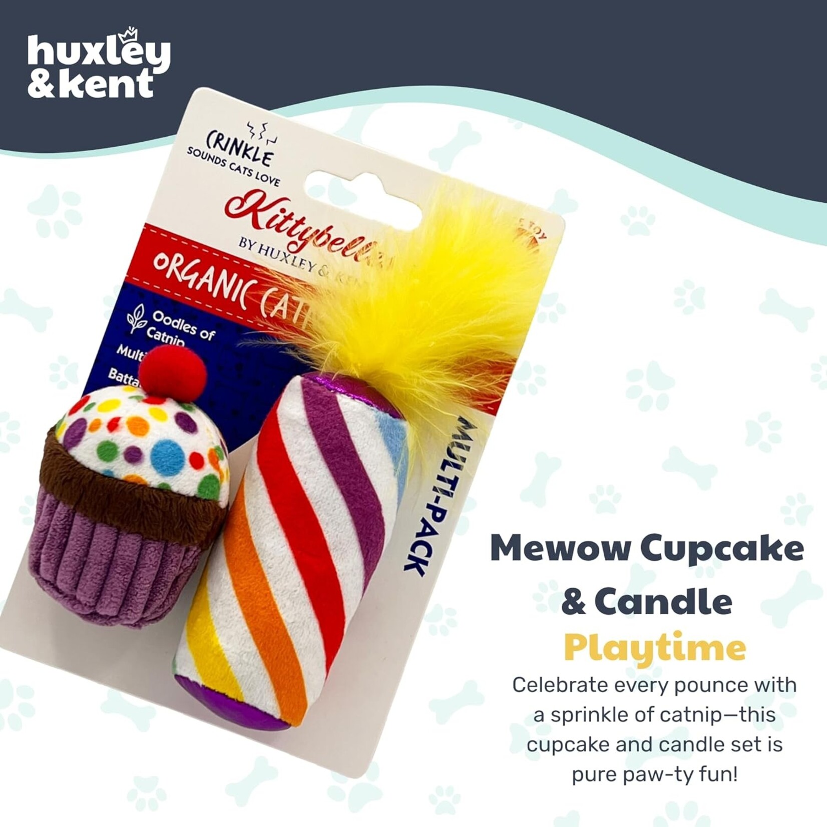 Huxley&Kent Huxley & Kent Meow Cupcake w/ Candle