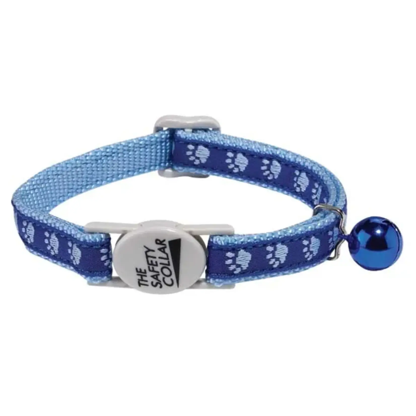 Meow Town Two Tone Pawprint Cat Collar
