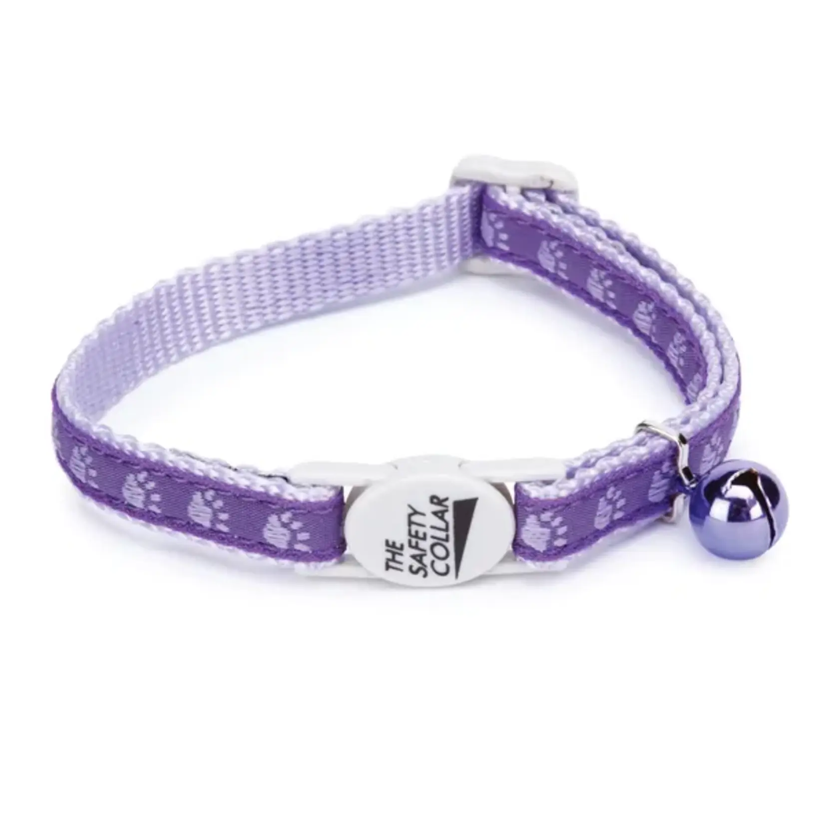 Meow Town Two Tone Pawprint Cat Collar