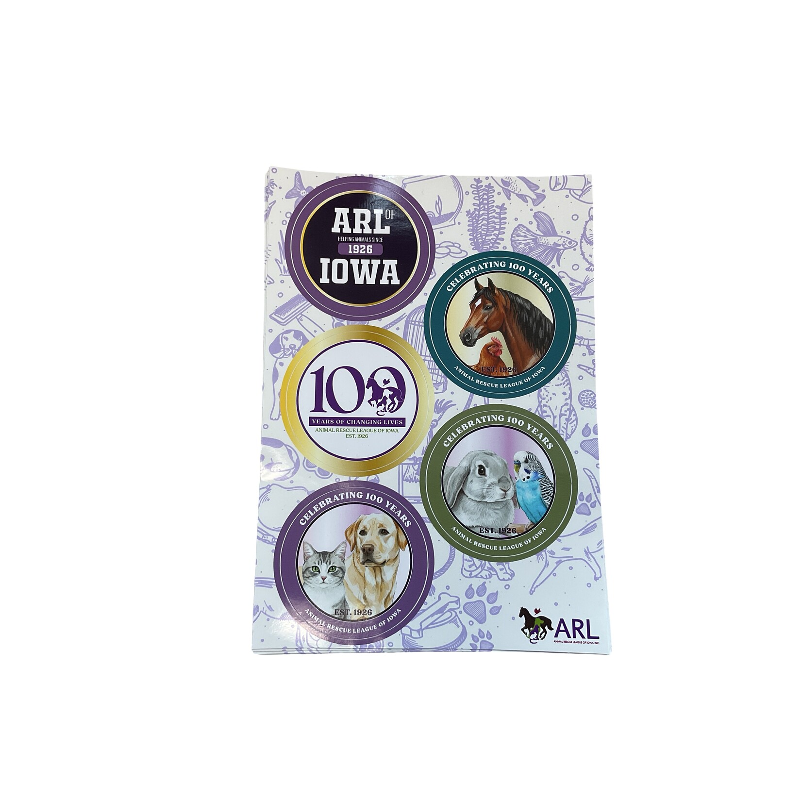 ARL 100 year sticker sheet
