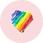 Bakery Dog Bakery Dog Rainbow Heart Dog Cookie