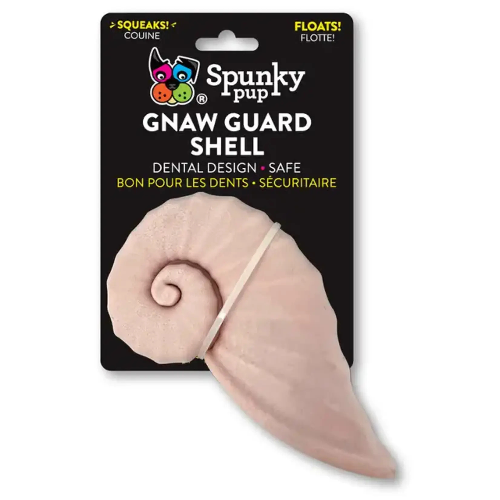 Spunky Pup Gnaw Guard Foam Squeakers Sea Shell