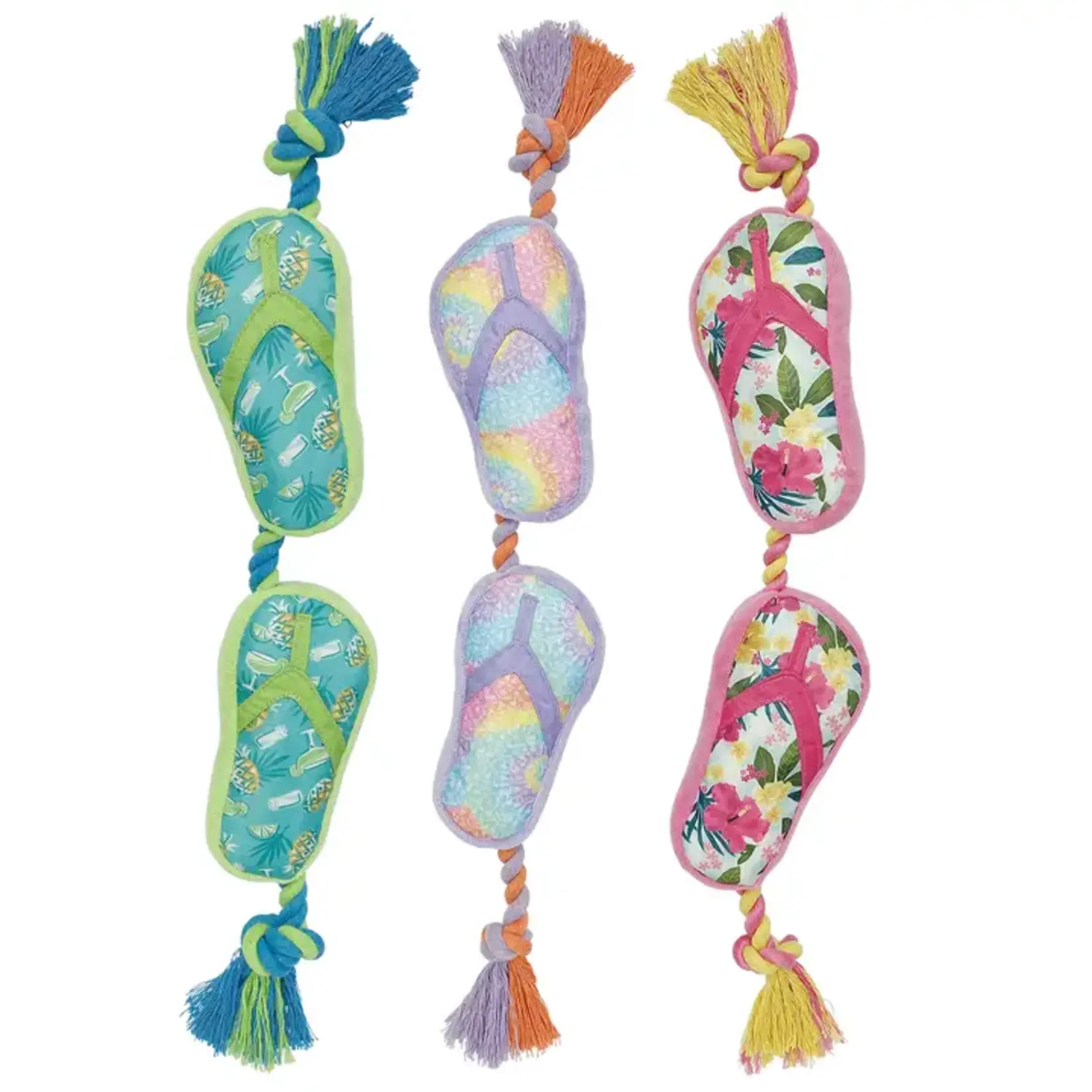 Multipet Multipet Margaritaville Rope Flip Flops 18in