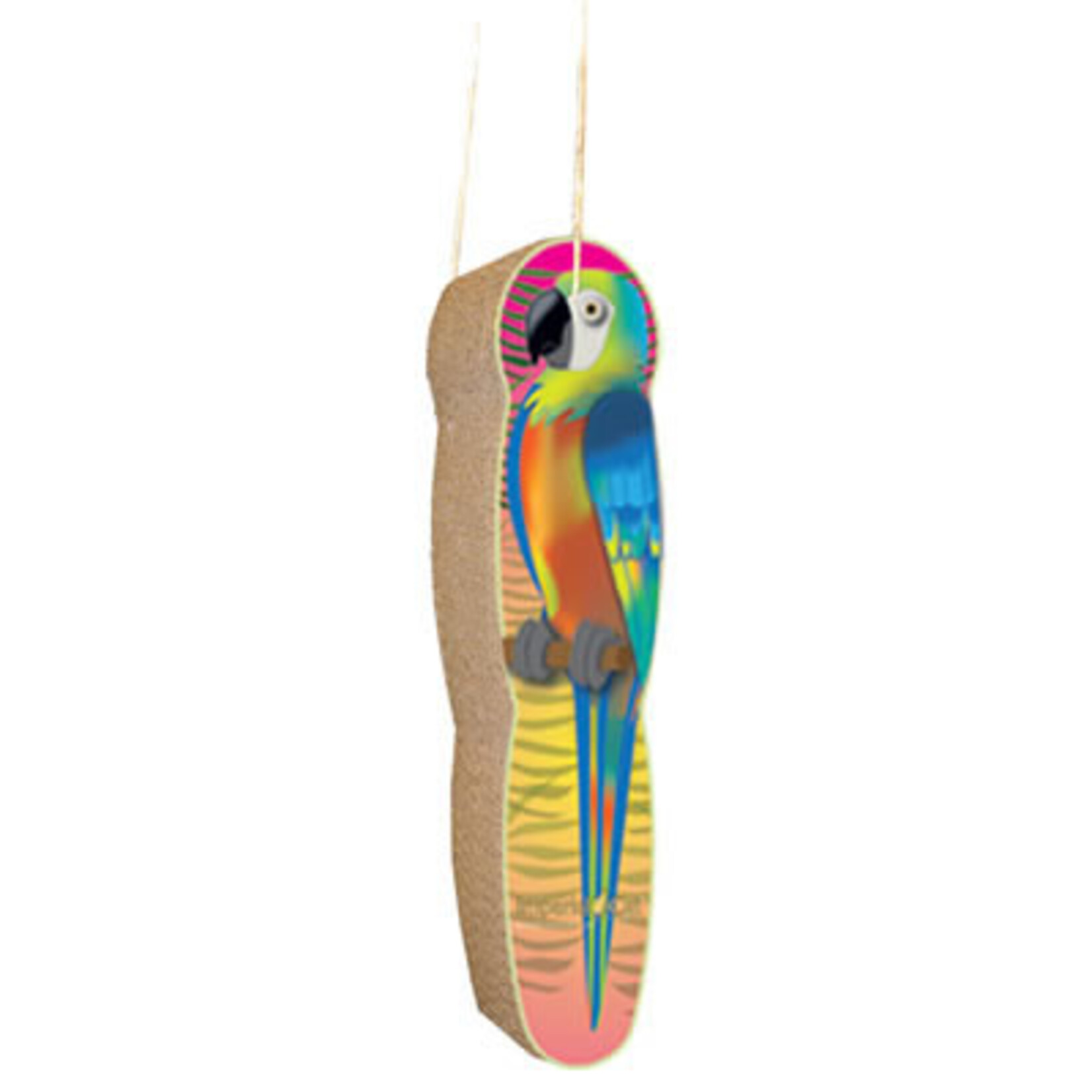 Imperial Cat Scratch 'n Shapes Macaw hanging scratcher