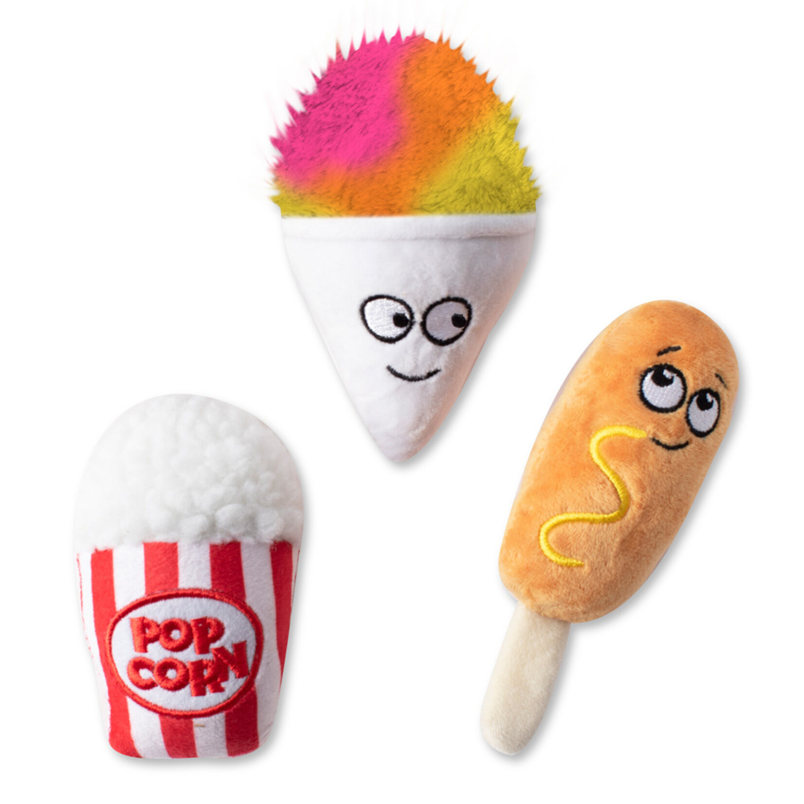 PetShop by Fringe Studio Fair Foods Mini plush dog 3 pk