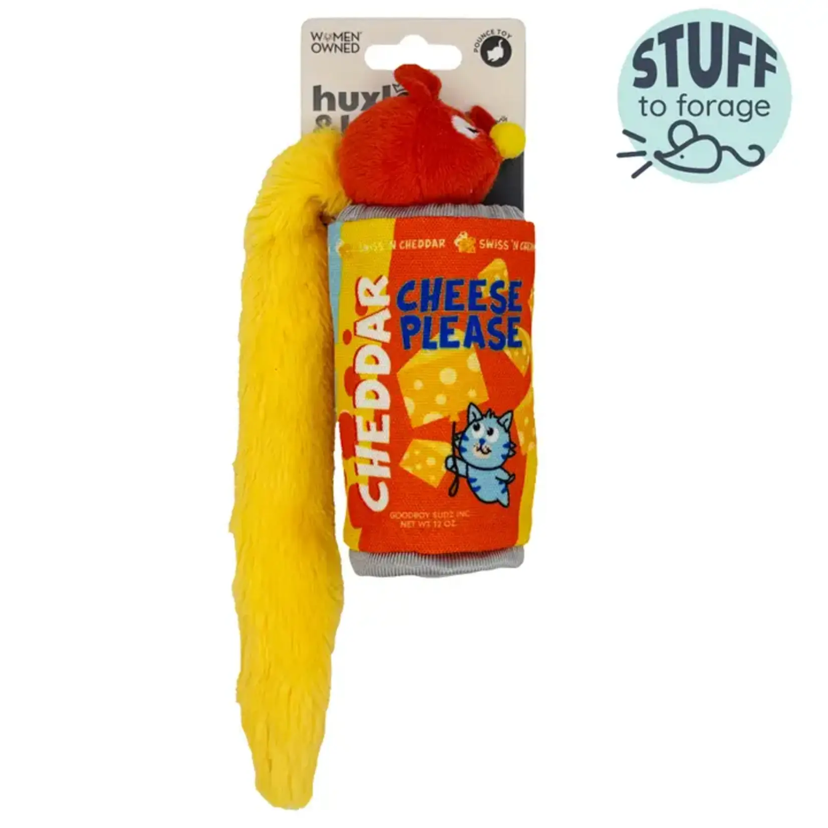 Huxley&Kent Huxley & Kent Cheddar Cheese Please Stuffer cat toy