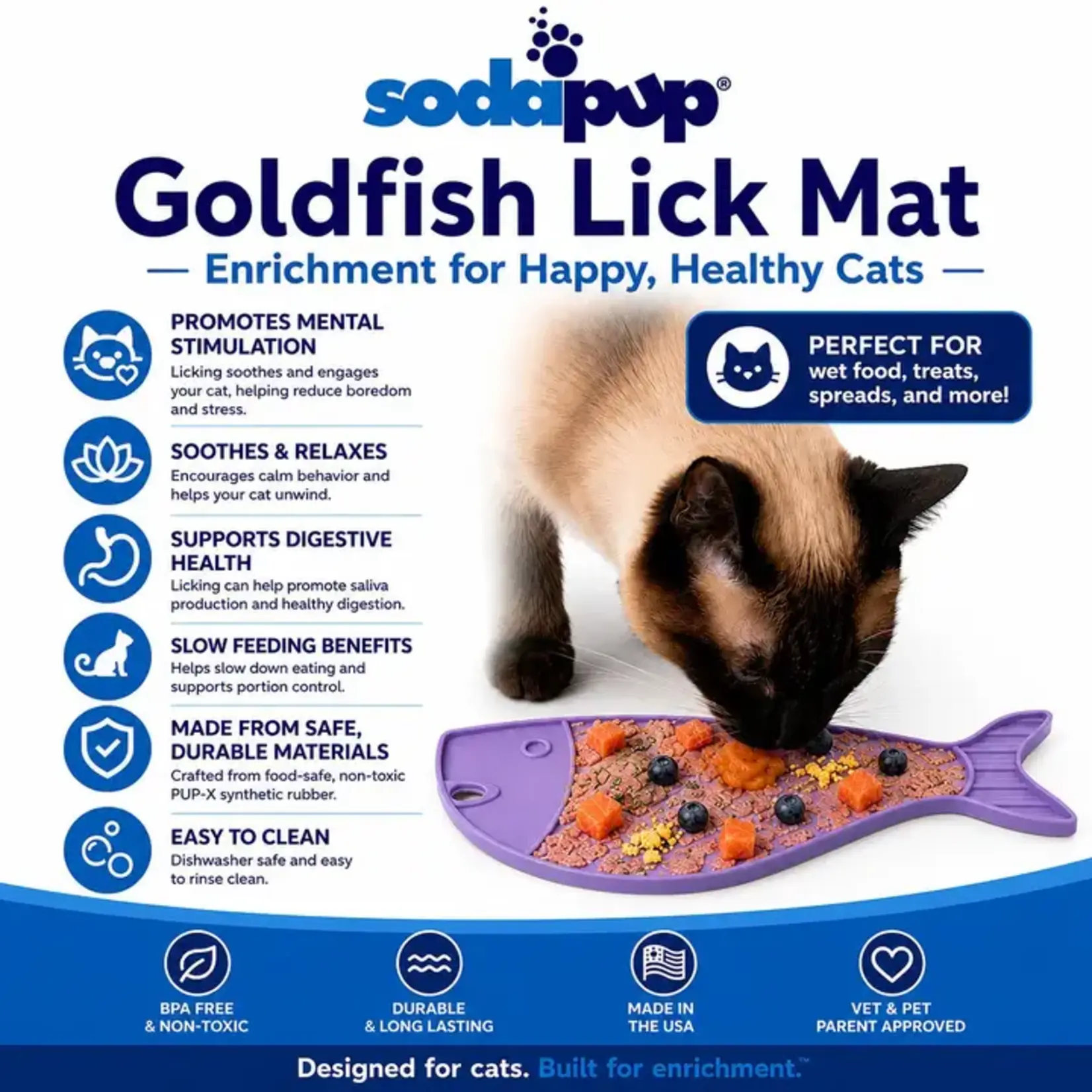 SodaPup Sodapup Goldfish lickmat