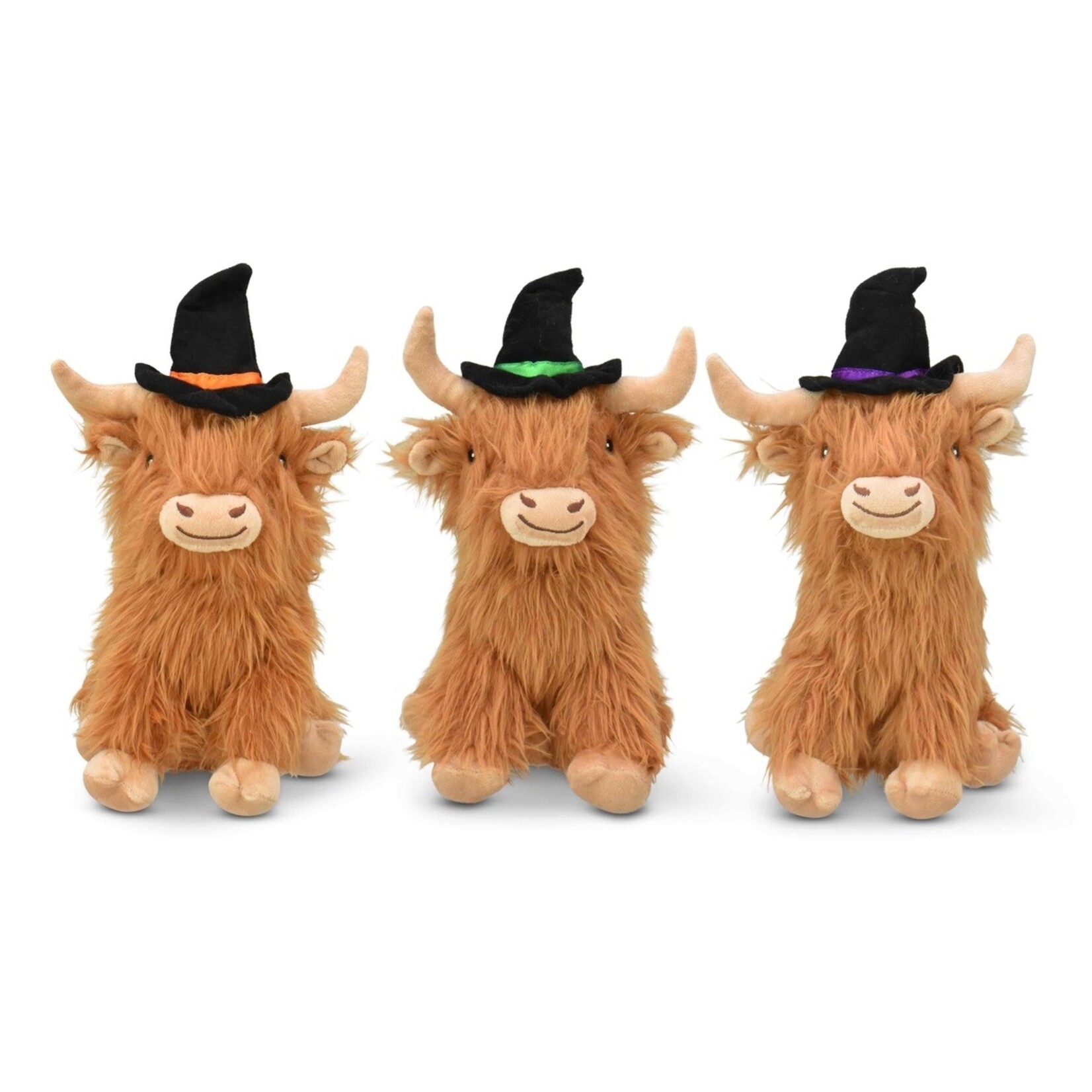 Multipet Highland Cow with Witch Hat