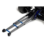 Exotek Racing DR10 Wheelie Bar Set, 12" Carbon and Alloy Adjustable
