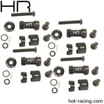 Hot Racing Aluminum 12mm Multi Width Hex Hub, 30 to 60mm