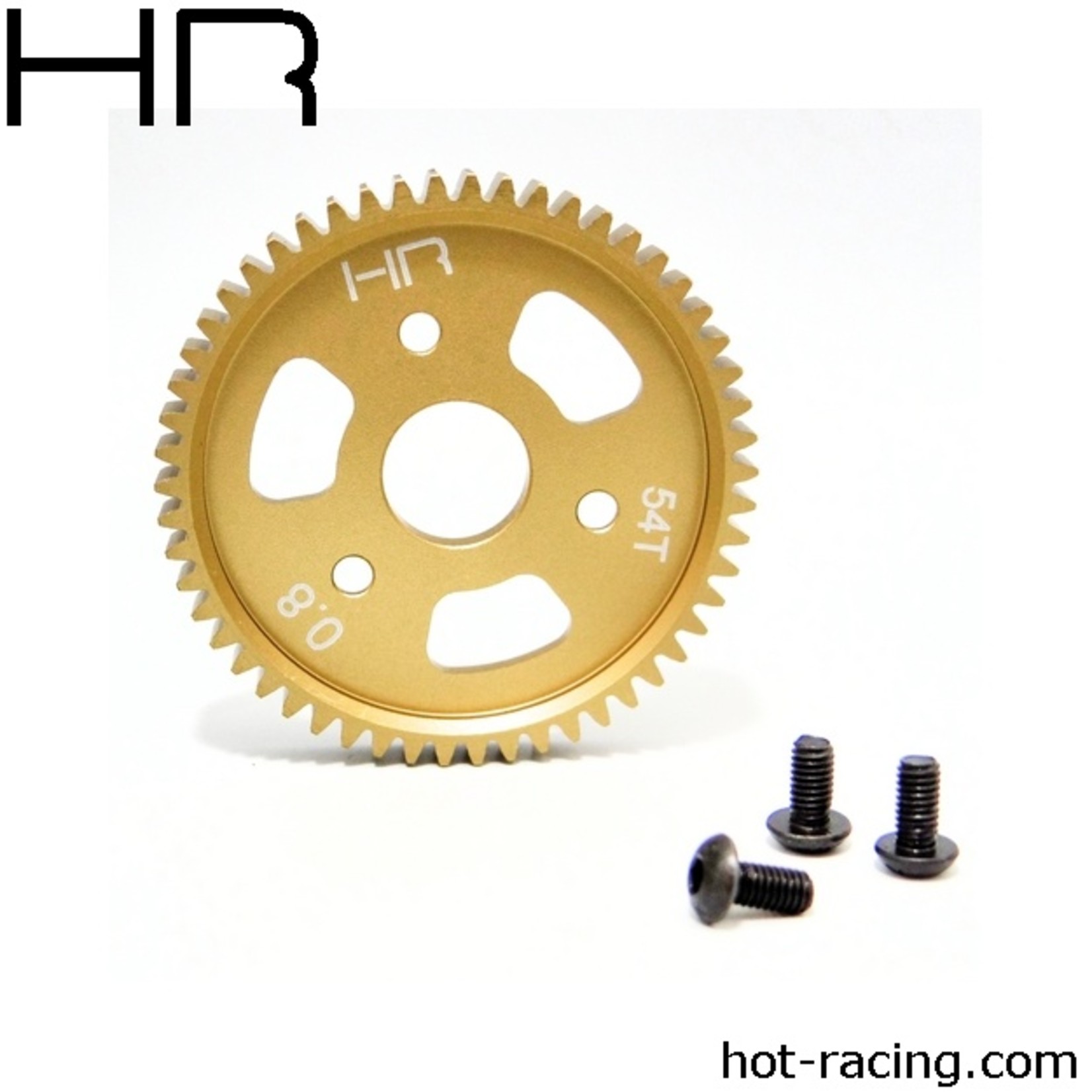 Hot Racing HRASLF254T - 54T Aluminum Spur Gear, 32P (0.8Mod)