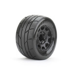 Jetko Tires 1/10 MT 2.8 Super Sonic Tires Mounted on Black Claw Rims,