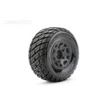 Jetko Tires 1/10 SC Rockform Tires Mounted on Black Claw Rims, Medium