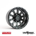 Pit Bull Tires 1.9 Raceline Clutch Aluminum Beadlock Wheels, Black, (4)